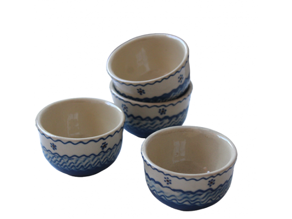  4 pahare din ceramica pentru tarie, 50 ml